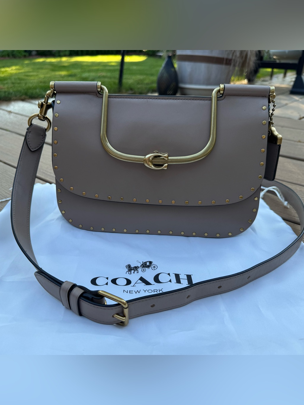 Coach Ellie Crossbody With Rivets Bag 76912